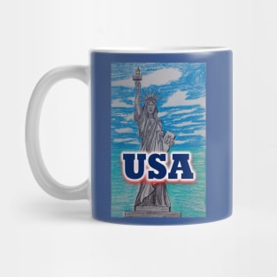 Lady Liberty and the USA Mug